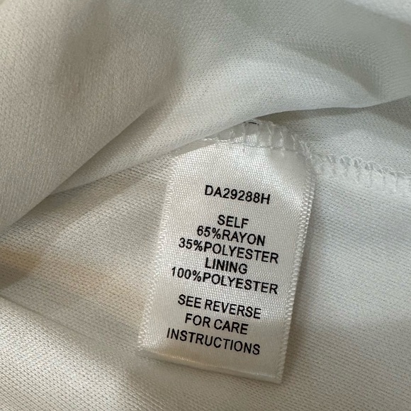 Aakaa White Ruffled Tiered Mini Dress Size M - Picture 6 of 12